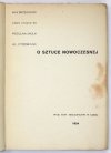 O SZTUCE nowoczesnej.