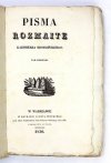 BRODZIŃSKI Wiesław - Pisma rozmaite. T. 1.