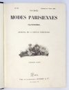 Les MODES Parisiennes. R. 1854. Rocznik paryskiego tygodnika poświęconego modzie