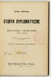 KLACZKO Julian - Studya dyplomatyczne. Sprawa polska - sprawa duńska (1863-1865). Cz. 2. Tłum. [...] K. Scipio. Przedmowa S. Tarnowskiego.