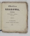 Wężyk Franciszek - Okolice Krakowa, poema. Wyd. III