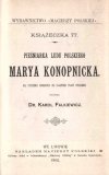 [KLOCEK] Jakóbiec Jan - O język obcy. Odpowiedź prof.A.Brucknerowi + Albiński M., Juszkiewicz H. - Stanisław Wyspiański o nocy niewoli i o wstającym dniu jedności narodowej + Falkiewicz Karol - Pieśniarka ludu polskiego Marya Konopnicka + Reiter Maryan - 