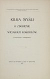 KILKA myśli o zdobieniu wiejskich kościołów. Tłómaczone z niemieckiego