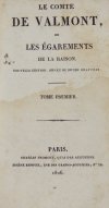 [Gerard Philippe Louis] - Le comte de Valmont, ou, Les egaremens de la raison [...] T.1-5 (T.1 1826, t.2-5 1775)