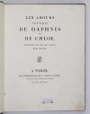 Les Amours Pastorales de Daphnis et de Chloe, traduites du grec de Longus par Amyot