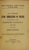 KOŁŁĄTAJ Hugo - Stan oświecenia w Polsce w ostatnich latach panowania Augusta III (1750-1764) z przedmową Henryka Mościckiego