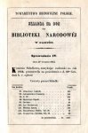 Składka na dom dla Biblioteki Narodowej w Paryżu. Sprawozdanie IV: 31 XII 1853.