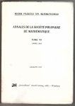 Rocznik Polskiego Tow. Matematycznego. Annales de la Societe polonaise de mathematique. T..7  - reprint lata 1960-te
