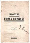 Berman I. - Współczesna liryka niemiecka