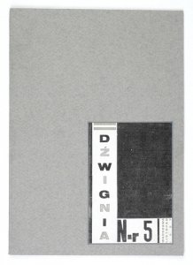 DŹWIGNIA. Miesięcznik. Nr 5: XI 1927.