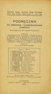 POLIŃSKI Władysław - Podręcznik do zbierania i konserwowania zwierząt należących do fauny polskiej. Zesz. 5: Owady.