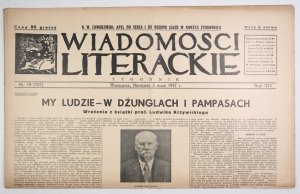 [Bruno Schulz] Wiadomości Literackie. R. 14, nr 19 (705): 2 V 1937. s. 8.