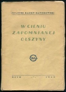Kaden-Bandrowski Juliusz - W cieniu zapomnianej olszyny. 