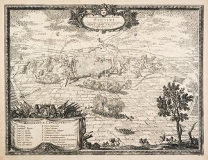 [SZCZECIN]. Delineatio obsidionis urbis Stetini in Pomerania [...]. Miedzioryt, akwaforta form. 28,8x38 na ark. 34,7x41,8 cm.