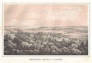 [GDAŃSK]. Kloster Oliva bei Danzig. Litografia tonowana 12x19,8 cm.