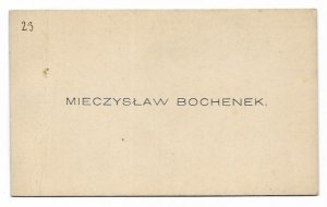 [BOCHENEK Mieczysław - wizytówka]. Mieczysław Bochenek.