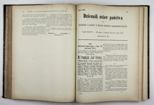 DZIENNIK ustaw państwa dla królestw i krajów w Radzie państwa reprezentowanych.{|br /|}R. 1894.