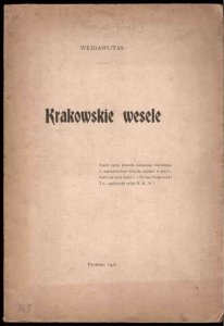 [Puzyna Józef] Wejdawutas - Krakowskie wesele.