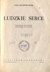 Feuchtwanger Lion - Ludzkie serce.