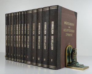 [Słownik egipski] ERMAN Adolf, GRAPOW Hermann - Wörterbuch des Aegyptischen Sprache. Im Auftrage der Deutschen Akademien hrsg. von ... Bd. 1-8, I-V.