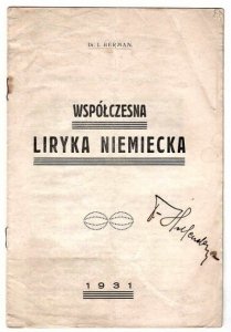 Berman I. - Współczesna liryka niemiecka