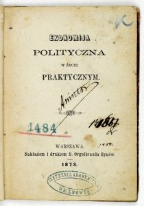 RONDELET [Antonin] - Ekonomija polityczna w życiu praktycznym.