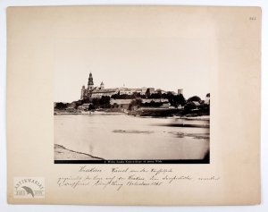[KRAKÓW - widok na Wawel od zachodu z lewego brzegu Wisły - fotografia widokowa - ujęcie w dużym formacie].