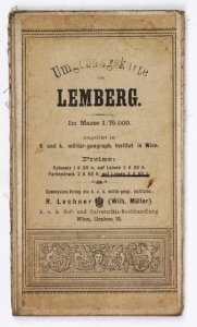 [MAŁOPOLSKA Wsch.]. Umgebungskarte von Lemberg. Mapa barwna form. 53,7x68,8 cm.