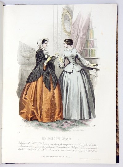 Les MODES Parisiennes. R. 1850. Rocznik paryskiego tygodnika poświęconego modzie