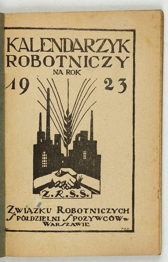 KALENDARZYK Robotniczy na rok 1923.