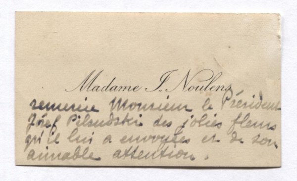 [WIZYTÓWKA]. Madame J. Noulens.