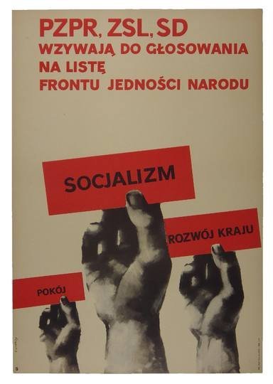 Świerzy Waldemar - PZPR, ZSL, SD wzywają do głosowania na listę Frontu Jedności Narodu. 1965.