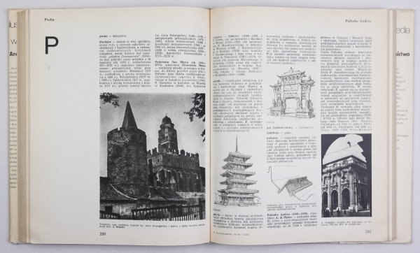 Szolginia Witold - Ilustrowana encyklopedia dla wszystkich. Architektura i budownictwo. Wyd. II zmienione [dedykacja autora]