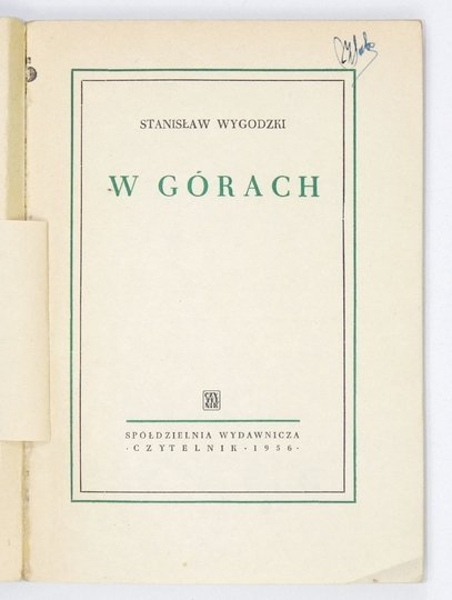 WYGODZKI Stanisław - W górach.