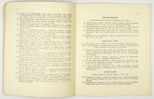 Związek Artystów Plastyków Wschodniej Małopolski. Katalog wystawy starych mistrzów lwowskich do r. 1894.