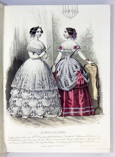 Les MODES Parisiennes. R. 1852. Rocznik paryskiego tygodnika poświęconego modzie