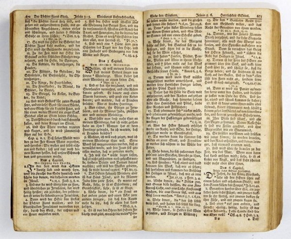 [BIBLIA]. Die Bibel oder die ganze Heilige Schrift des Alten und Neuen Testaments, nach der deutschen Übersetzung D. Martin Luthers.