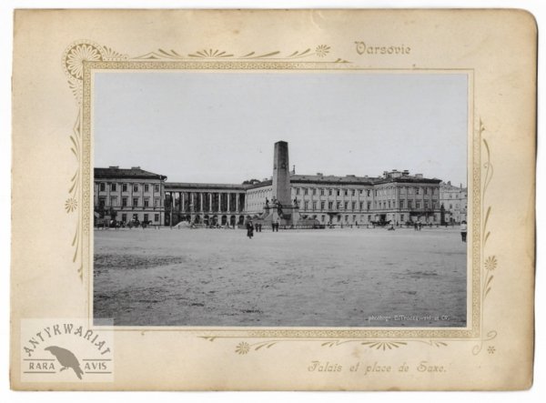 [WARSZAWA - plac Bankowy i plac Saski - fotografia widokowa, sytuacyjna - ujęcia w formacie gabinetowym].
