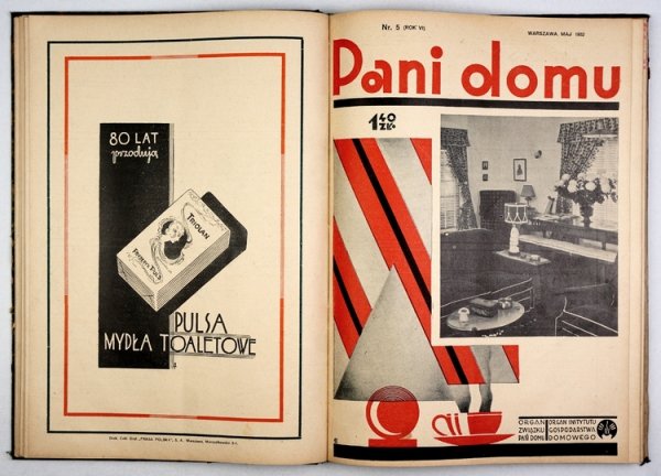 PANI Domu. Miesięcznik poświęcony organizacji gospodarstwa domowego. Organ Instytutu Gospodarstwa Domowego, Organ Związku Pań Domu.{|br /|}R. 6, nr 1-12. I-XII 1932. Red. Marja Romanowa