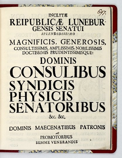 GERIKE Peter - Dissertatio physica de inflvxv lvnae in corpvs hvmanvm.