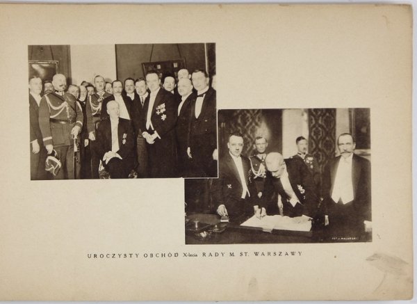 ALBUM pamiątkowe Rady Miasta Stołecznego Warszawy 1919-1929.