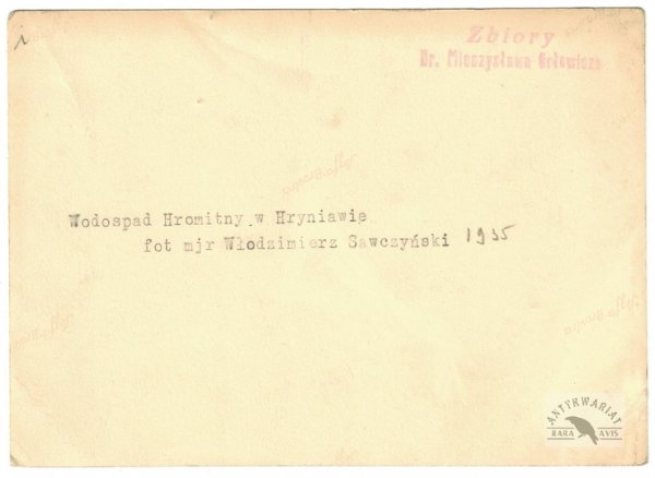 [GÓRY - Karpaty - Beskidy Wschodnie - Połoniny Hryniawskie - wodospad Hromitny w Hryniawie - fotografia widokowa].