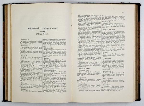 PAMIĘTNIK Literacki. Czasopismo kwartalne poświęcone historyi i krytyce literatury polskiej [...]. Pod red. Wiktora Hahna. R. XII. 1913