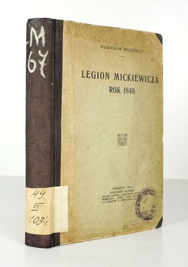 MICKIEWICZ Władysław - Legion Mickiewicza. Rok 1848