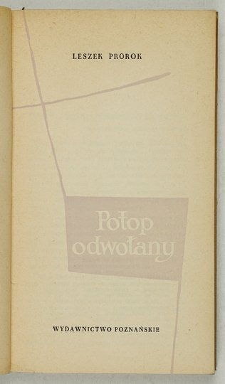 PROROK Leszek - Potop odwołany.