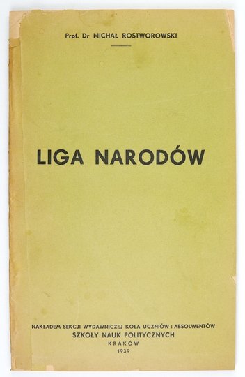 ROSTWOROWSKI Michał - Liga Narodów. 1939