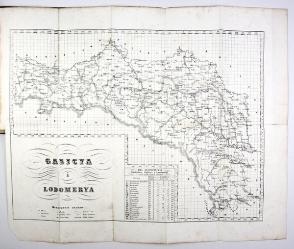 STUPNICKI Hippolit - Galicya pod względem geograficzno-topograficzno-historycznym skreślona przez ... Z mapą Galicyi, łącznie z obwodem krakowskim i Bukowiną.