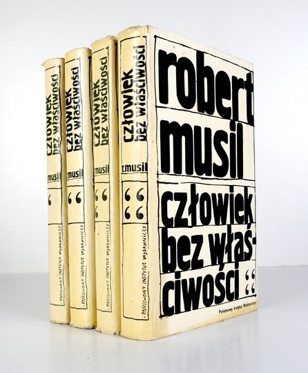 MUSIL Robert - Człowiek bez właściwości. T. 1-4. Przełożyli Krzysztof Radziwiłł, Kazimeirz Truchanowski, Janina Zeltzer.