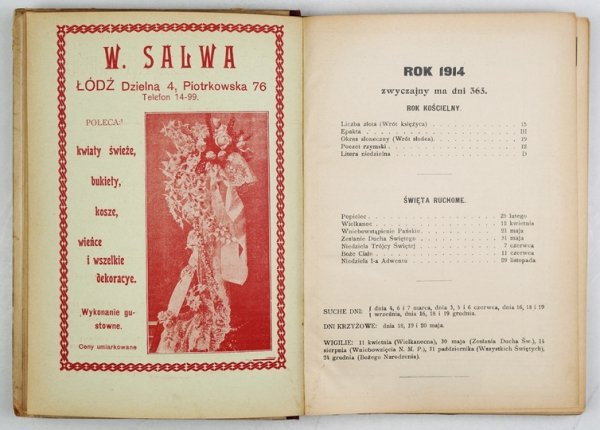 [KALENDARZ]. [Nasz rok. Kalendarz na rok 1914 wydany przy udziale wybitnych sił literackich i zawodowych pisarzy pod red. Stanisława Sierosławskiego. R. 2].