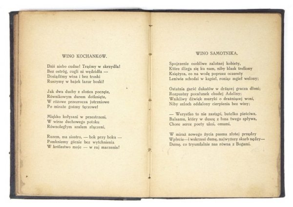BAUDELAIRE Karol - Wino i haszysz. (Sztuczne raje). Analekta z pism poety. Wino. Poemat o haszyszu. Dokonał wyboru i [...] przełożył Bohdan Wydżga.